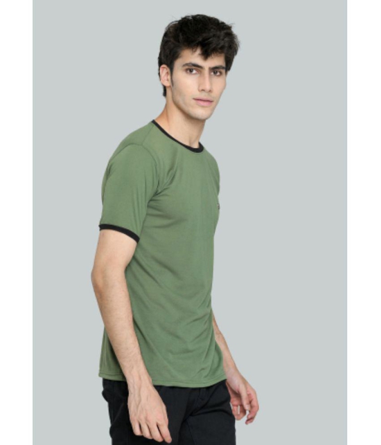 LEEBONEE - Green Cotton Blend Regular Fit Men's T-Shirt ( Pack of 1 ) - None