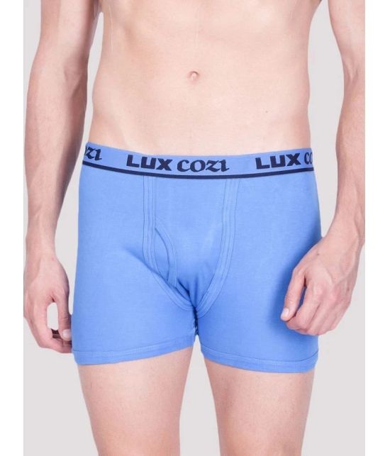 Lux Cozi - Multicolor Cotton Blend Mens Trunks ( Pack of 3 ) - None