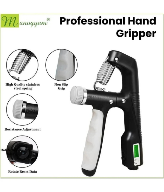 Adjustable Hand Grip Strengthener Adjustable 10-100KG Exerciser with Counter - Multi Color