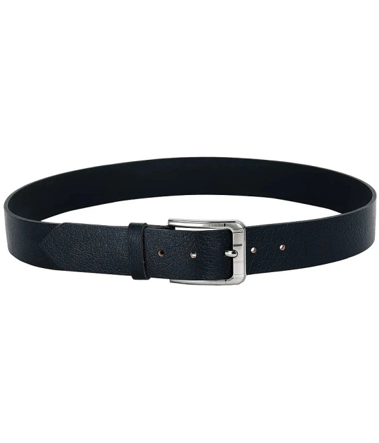 Leather World - Black 100% Leather Mens Formal Belt ( Pack of 1 ) - None