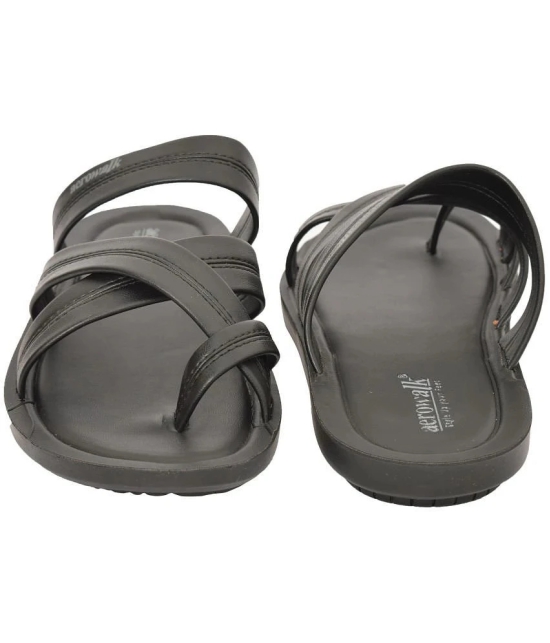 Aerowalk - Black Mens Thong Flip Flop - None