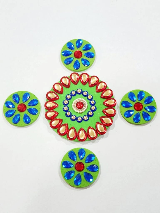 Handmade Floating Rangoli with 4 siders