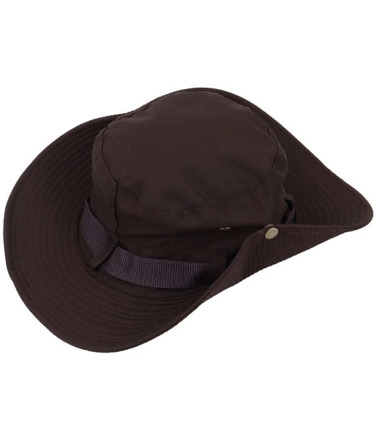 Zacharias Brown Cotton Mens Hat ( Pack of 1 ) - Brown