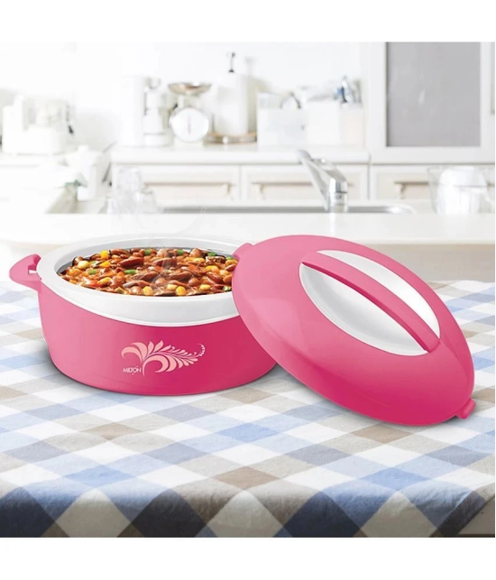 Milton DELIGHT JR GIFT SET Pink Steel Serve Casserole ( Set of 3 , 500,1000,1500 mL ) - Pink