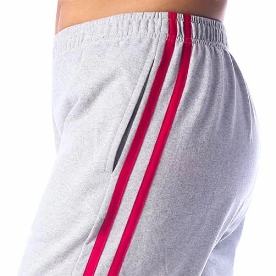 London Hills Womens Cotton Blend Regular Fit Joggers Track Pants for Women Striped Track Pants