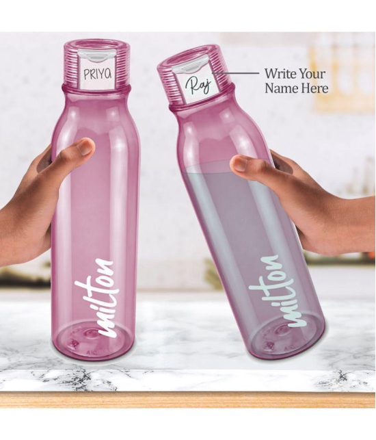 Milton Name Tag 1000 Water Bottle, 958 ml, Burgundy | BPA Free | 100% Leaf Proof | Office Bottle | Gym Bottle | Home | Kitchen | Travel Bottle | Hiking | Treking Bottle - Burgundy