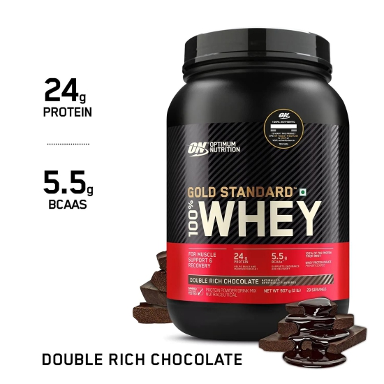 Optimum Nutrition Gold Standard 100% Whey Protein-2.5 kg with ON Creatine 250gm / Double Rich Chocolate