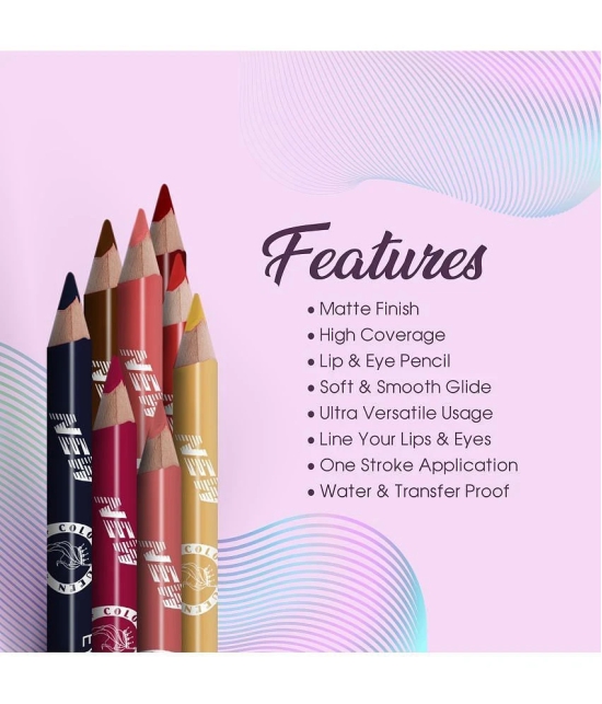 Colors Queen Eye & Lip Liner Pencil with Sharpener Brown (Shade -L03 )