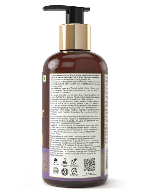 WOW Skin Science Onion Black Seed Oil Hair Conditioner (300 mL)