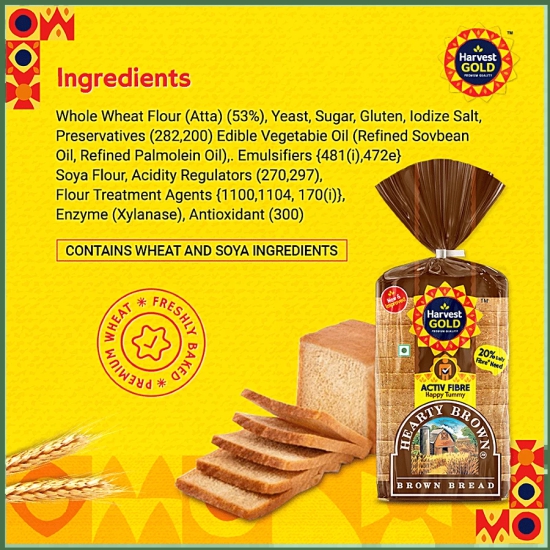 Harvest Gold Bread - Hearty Brown, 400 G