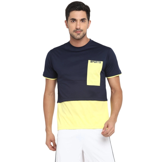 MENS POL SPORT PKT TEE-M / Navy Blue