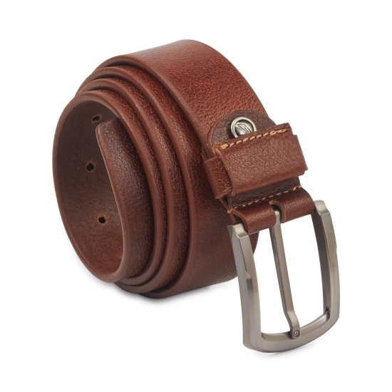 Men''s Genuine Leather Belt - Brown-38