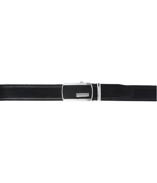 Zacharias - Black Leather Mens Casual Belt ( Pack of 1 ) - None