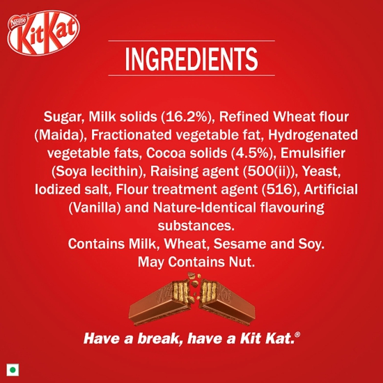 Nestle Kitkat Fingers Chocolate, 38.5 Gms