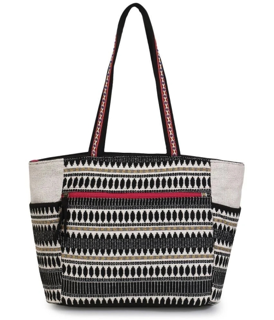 Anekaant White Canvas Tote Bag - White