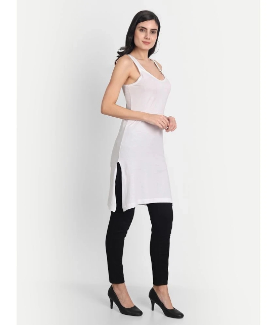 AIMLY Cotton Tanks - White Single - None