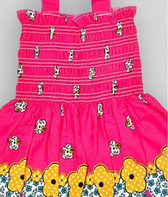 Sathiyas - Multicolor Cotton Girl's Frock ( Pack of 5 ) - 5-6 Years