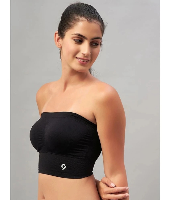 C9 Airwear - Black Nylon Lightly Padded Womens Tube Bra ( Pack of 1 ) - None