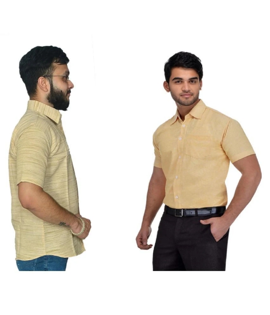 DESHBANDHU DBK Cotton Regular Fit Half Sleeves Mens Formal Shirt - Multi ( Pack of 1 ) - None