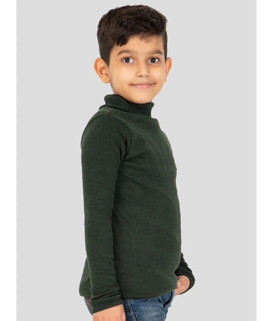 YHA - Dark Green Woollen Blend Boys Pullover Sweaters ( Pack of 1 ) - None