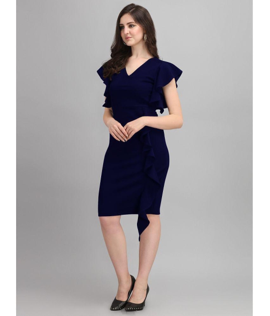 Sheetal associates - Blue Polyester Blend Women's Bodycon Dress ( Pack of 1 ) - None