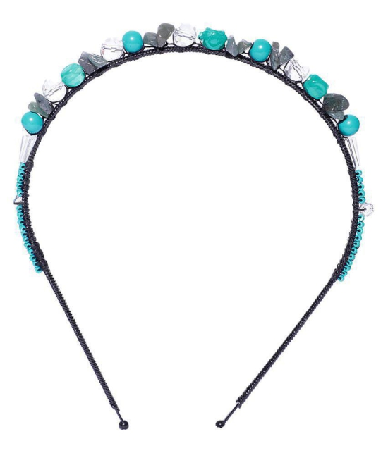 Anekaant Turquoise Party Hair Band - Turquoise