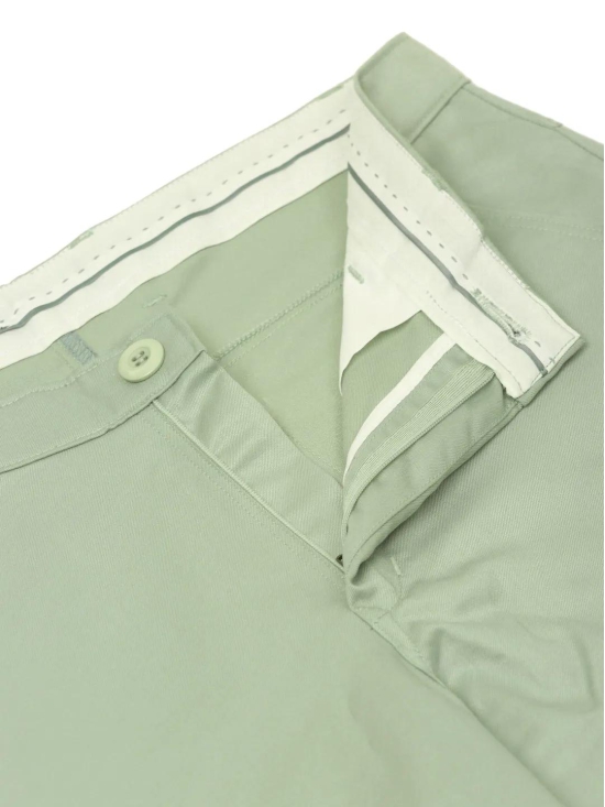 Indian Needle Mens Casual Cotton Solid Cargo Pants-32 / Green