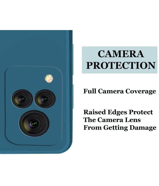 Case Vault Covers - Plain Cases Compatible For Silicon Vivo V21 5G ( Pack of 1 ) - Blue