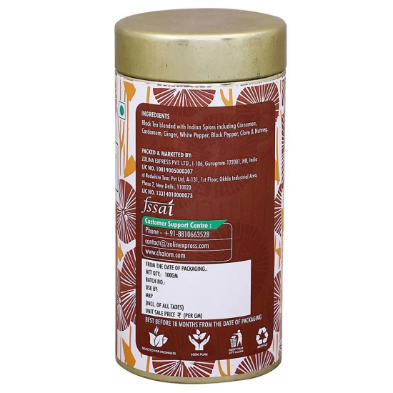 CHAIOM Desi Masala Chai Black Tea - 100 Gms