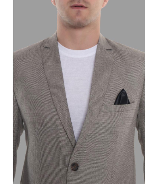 DKGF Fashion - Beige Polyester Regular Fit Men's Blazer ( Pack of 1 ) - None