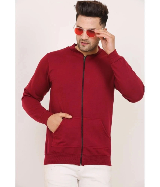 Leotude - Maroon Fleece Regular Fit Mens Casual Jacket ( Pack of 1 ) - None