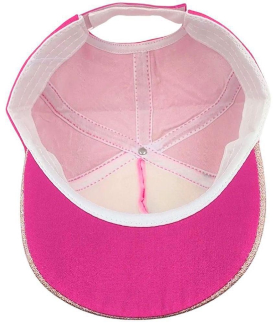 Zacharias Girl's Kids Cotton Cap kc-14-Dark-Pink- (Pack of 1) (1-4 Years) - None