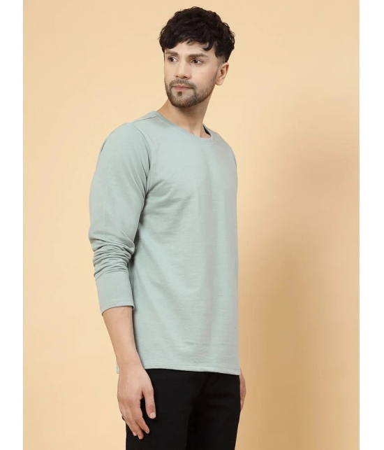 Rigo Cotton Oversized Fit Solid Full Sleeves Mens T-Shirt - Green ( Pack of 1 ) - None