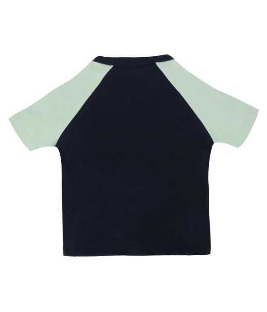 My Milestones T-shirt Half Sleeves Boys Grey Dino / Navy Blue Sage Green Raglan-2Pc Pack  - New Born - None