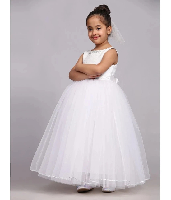 Toy Balloon Kids White Net Girls Gown ( Pack of 1 ) - None