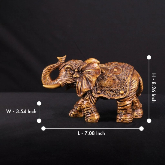 Artarium Warrior Elephant Statue Antique for Your Home,Office Table Decorative & Gift Article,Animal Showpiece Figurines Pack of 1