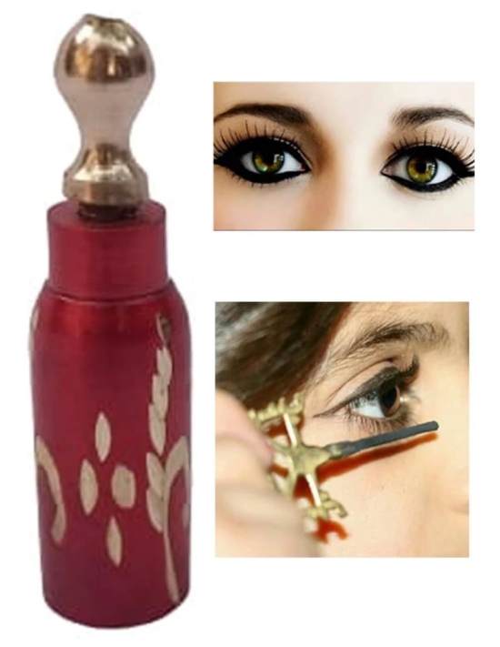 Mii Art brass surmedani with surma use in eyes muckap(size-8cm) pack of 1pcs.