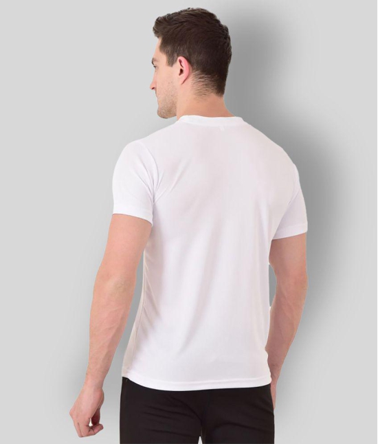 Forbro - White Cotton Blend Regular Fit Men's Sports Polo T-Shirt ( Pack of 1 ) - M