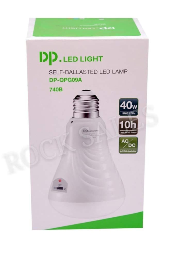 DP.LED Rock Sales 40W 40-SMD 740B Rechargeable Emergency Automatic AC/DC Bulb Light with Detachable Handle (Multicolour)