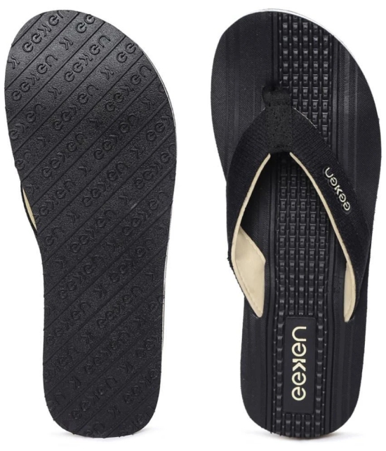 Paragon Black Mens Thong Flip Flop - None