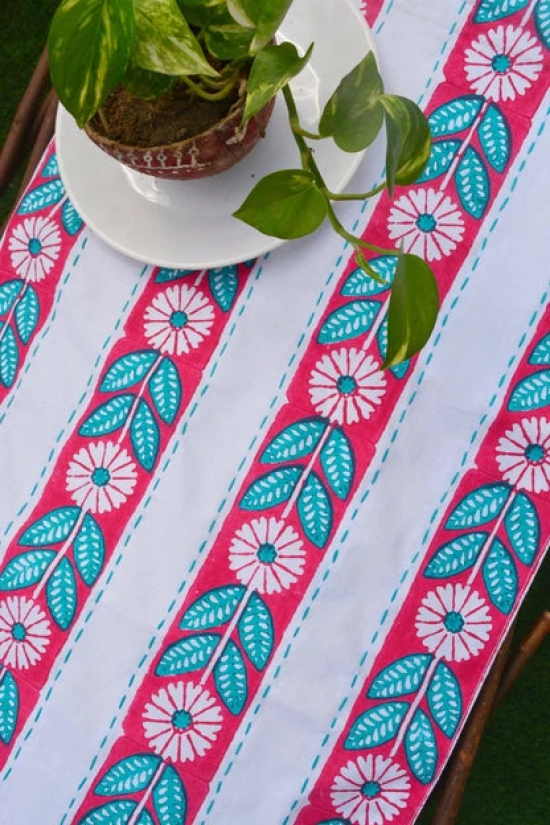 Flower Line Table Runner