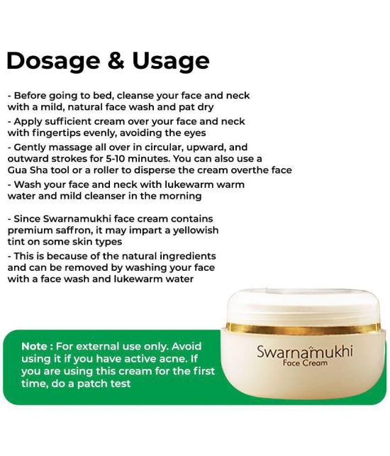 Kerala Ayurveda Swarnamukhi Face Cream 20 gm, For a Natural Golden Glow,Face Cream for Dry Skin, Non-Greasy Formula, Night Cream for Dry Skin