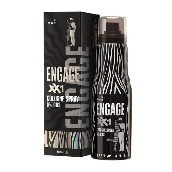 Engage XX1 Cologne Spray- No Gas Perfume for Men Citrus and Spicy Skin Friendly 135ml-Engage XX1 Cologne Spray- No Gas Perfume for Men, Citrus and Spicy, Skin Friendly, 135ml