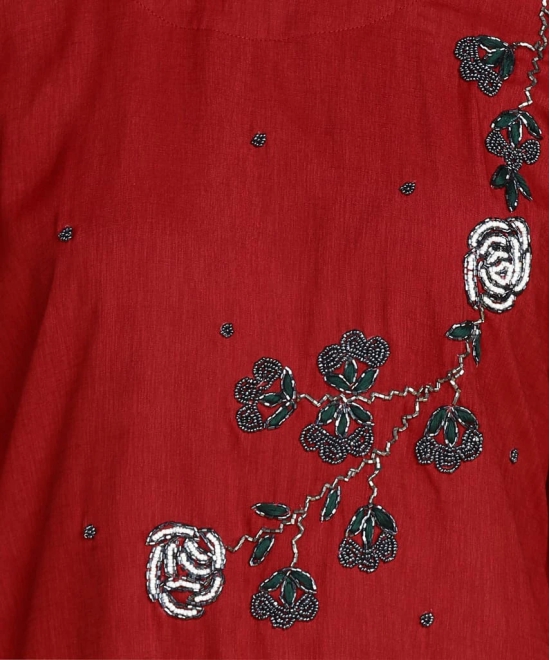 Designer Floral Hand Work Embroidery Kurti