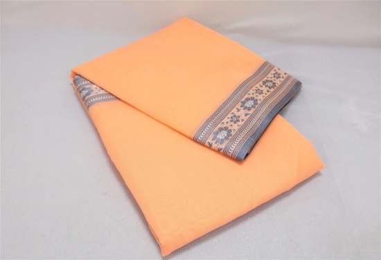 Cotton Dupian Saree Light Peach