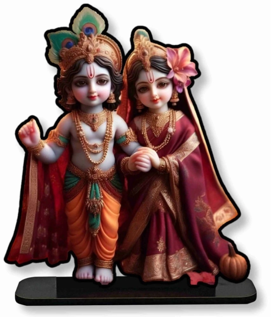 Saf Wood Radha Krishna Idol ( 24 cm )