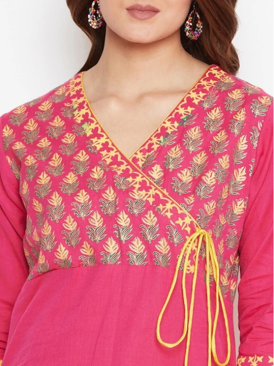 Women Pink Ethnic Motifs Printed Kurta