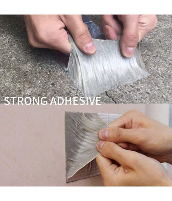 GEEO Super Strong Adhesive Waterproof Permanent Repair Tape Butyl Rubber Aluminum Foil Tape