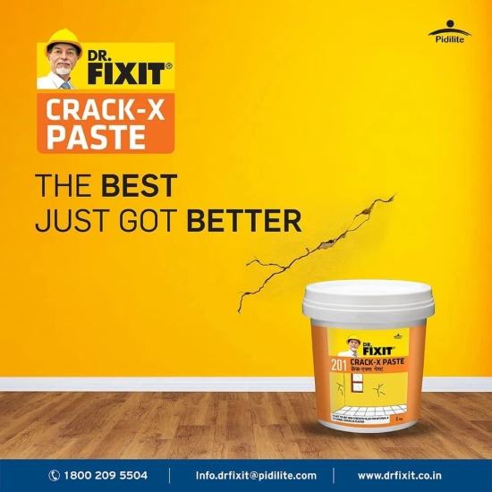 DR. FIXIT CRACK X PASTE, Crack filling, Ready to Use, 5 KG