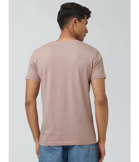 XYXX Cotton Regular Fit Solid Half Sleeves Mens T-Shirt - Peach ( Pack of 1 ) - None